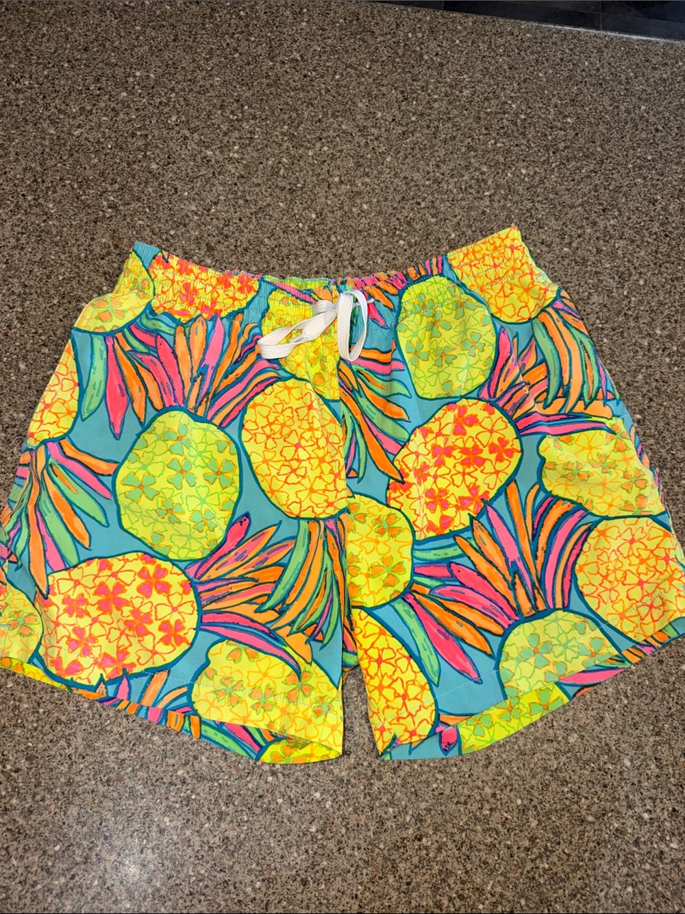chubbies Neon Pineapple Swim Shorts